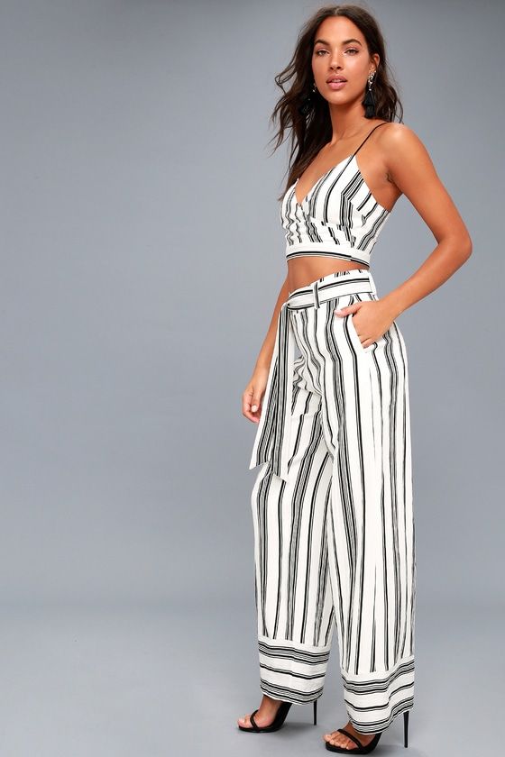 white two piece jumpsuit