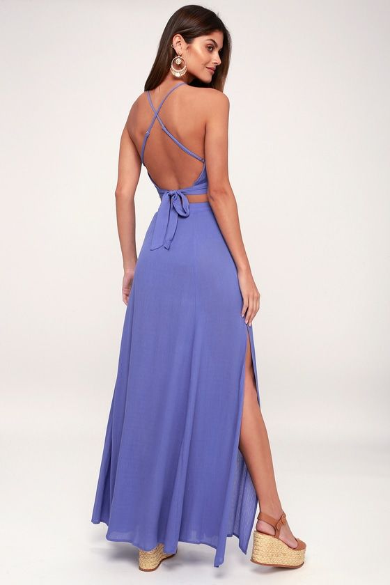 periwinkle maxi dress